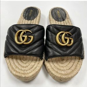 Gucci espadrille slides 🌟